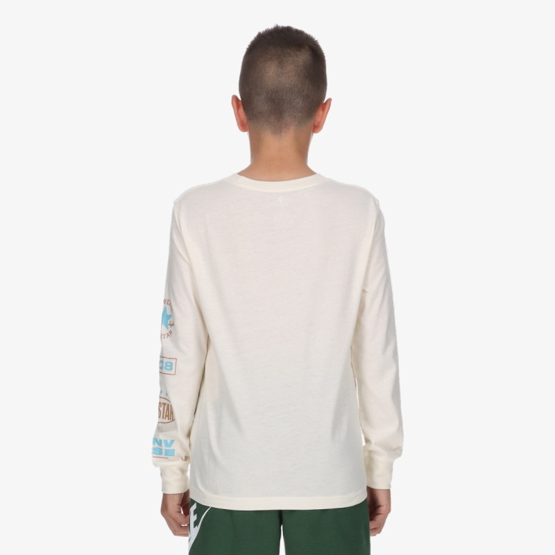 Converse Tricou maneca lunga CNVB MULTI-HIT LONG SLV GFX TE 