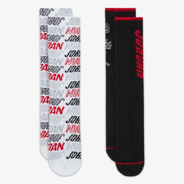 NIKE Sosete Jordan Dri-FIT Vibes Crew Socks (2-Pack) 
