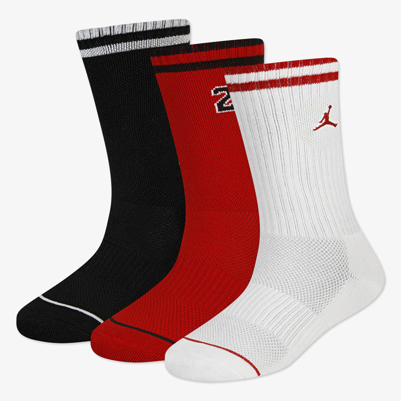 JORDAN Sosete JHB JORDAN VARSITY JERSEY 3PK 