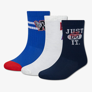 Nike Sosete NHB 3PK BOYS MULTISPORT CREW 