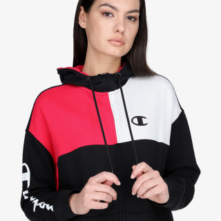 Champion Hanorac LADY COLOR BLOCK MAXI FULL ZIP HOODY 