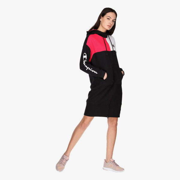 Champion Hanorac LADY COLOR BLOCK MAXI FULL ZIP HOODY 