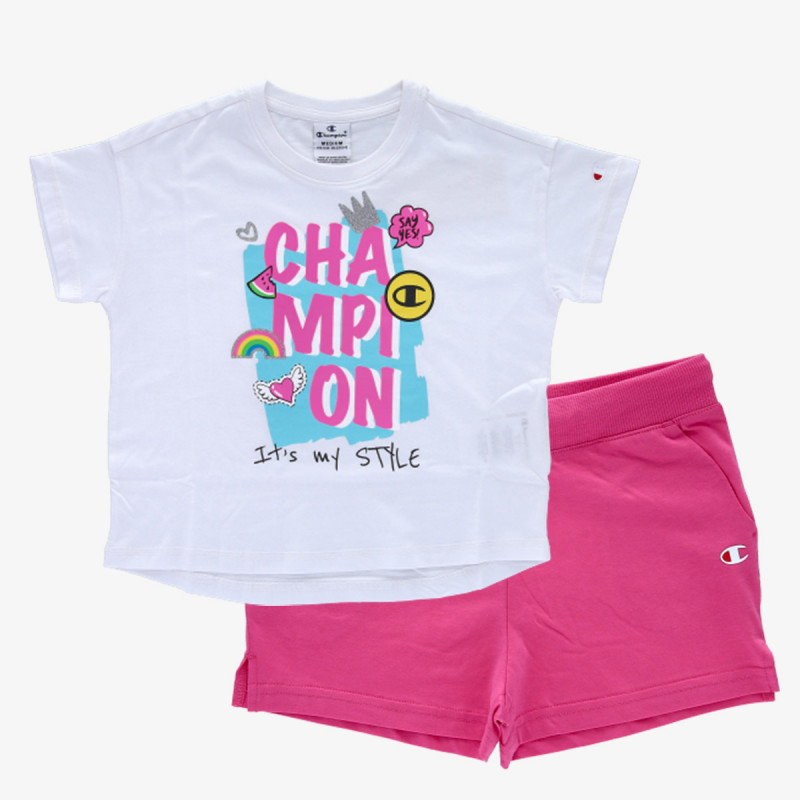 Champion Tricou si pantaloni scurti NEON SET 