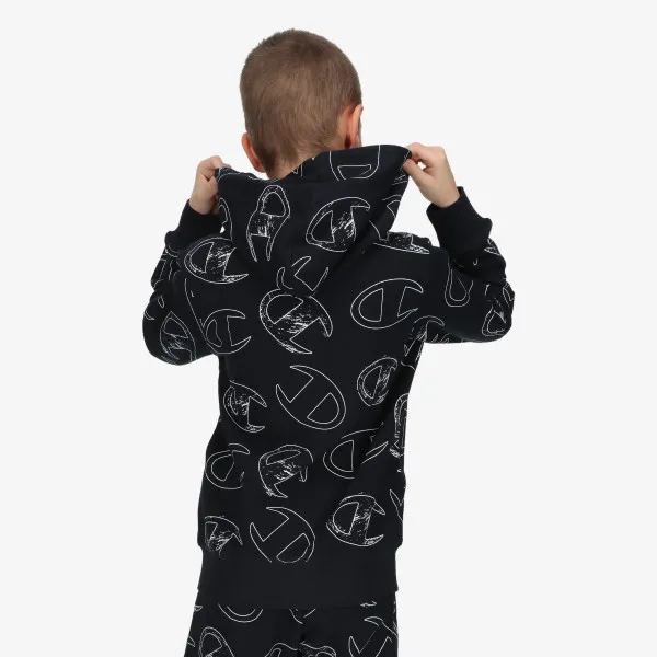 CHAMPION Hanorac BOYS ALL OVER FULL ZIP HOODY 