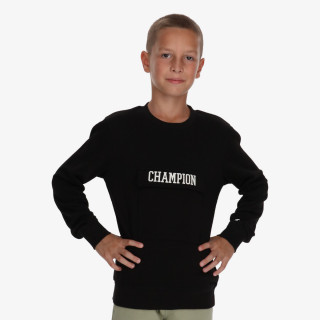 CHAMPION Hanorac BOYS COLLEGE LOGO CREWNECK 