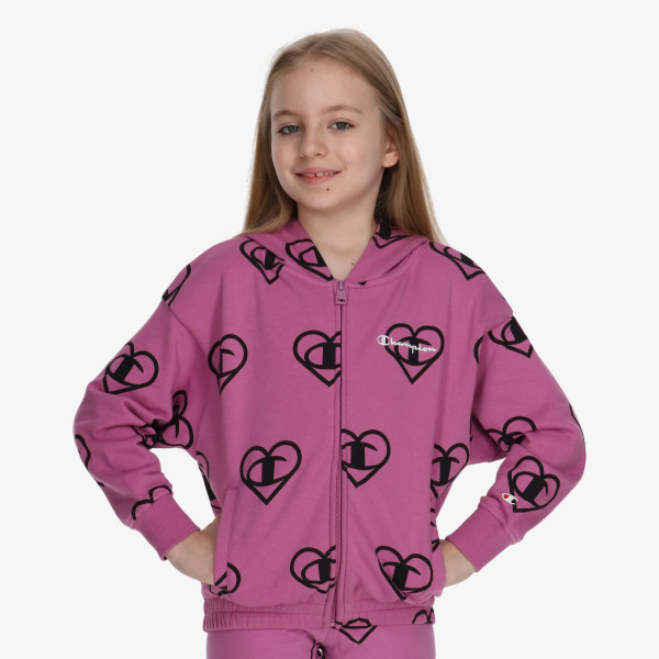 Champion Hanorac GIRLS HEART FULL ZIP HOODY 