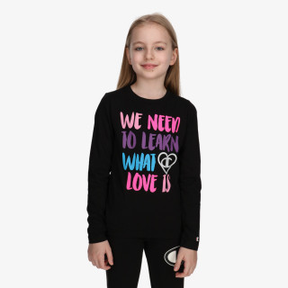 CHAMPION Tricou maneca lunga GIRLS HEART LST 