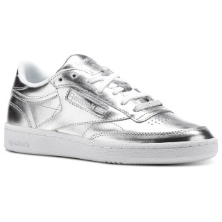 Reebok Pantofi Sport CLUB C 85 S SHINE   SILVER/WHITE 