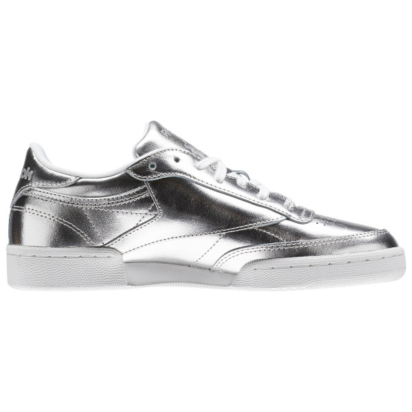 Reebok Pantofi Sport CLUB C 85 S SHINE   SILVER/WHITE 