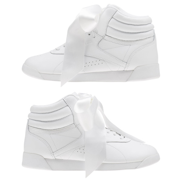 Reebok Pantofi Sport F/S HI SATIN BOW WHITE/SKULL GREY 