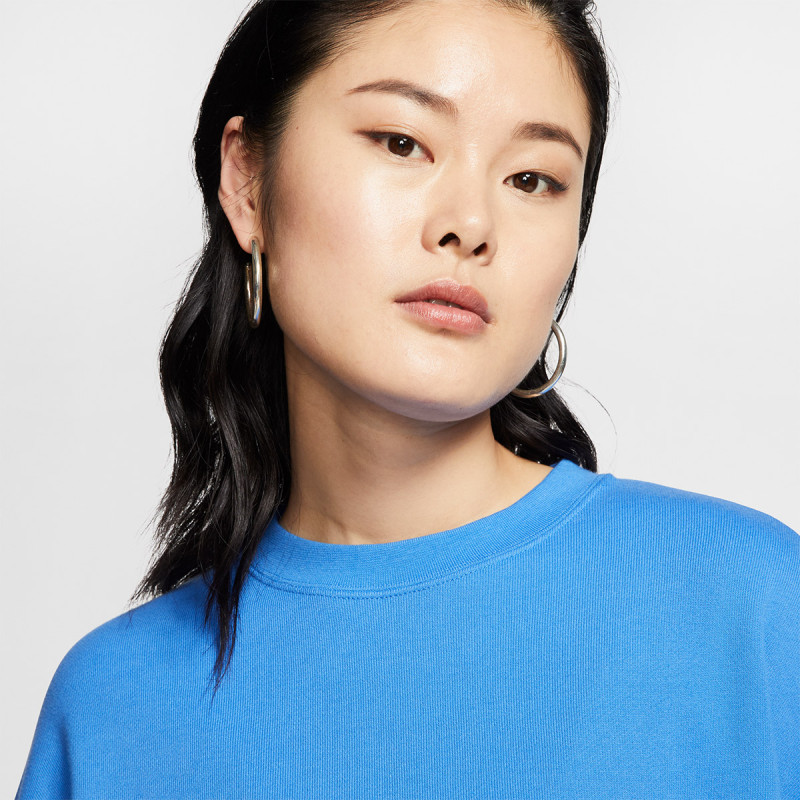 Nike Tricou maneca lunga W NSW NSW FLC CREW OVERSIZE 