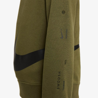 Nike Tricou maneca lunga B NSW FLC SWOOSH CREW 