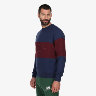 NIKE Hanorac Club Men's French Terry Color-Blocked Crew 