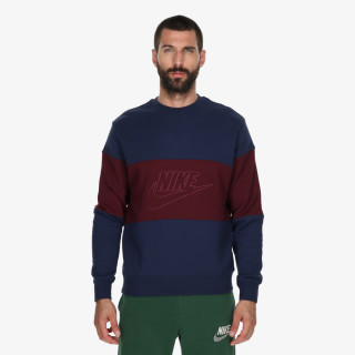 NIKE Hanorac Club Men's French Terry Color-Blocked Crew 
