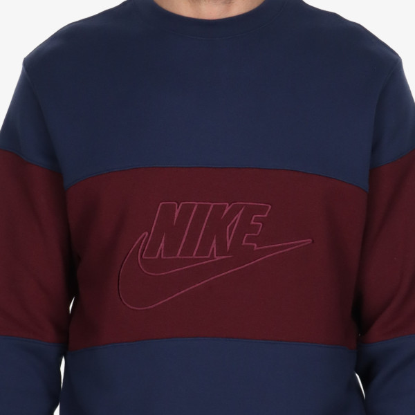 NIKE Hanorac Club Men's French Terry Color-Blocked Crew 
