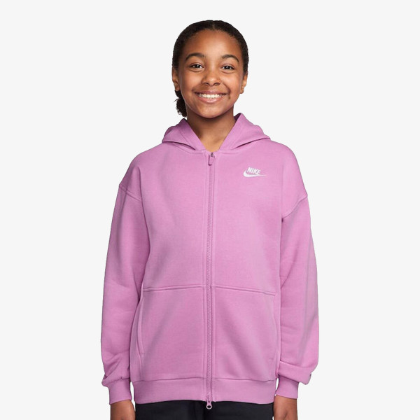 Nike Hanorac G NSW CLUB FLC OVRSZD FZ LBR 