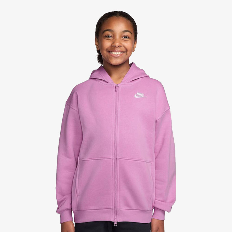 Nike Hanorac G NSW CLUB FLC OVRSZD FZ LBR 