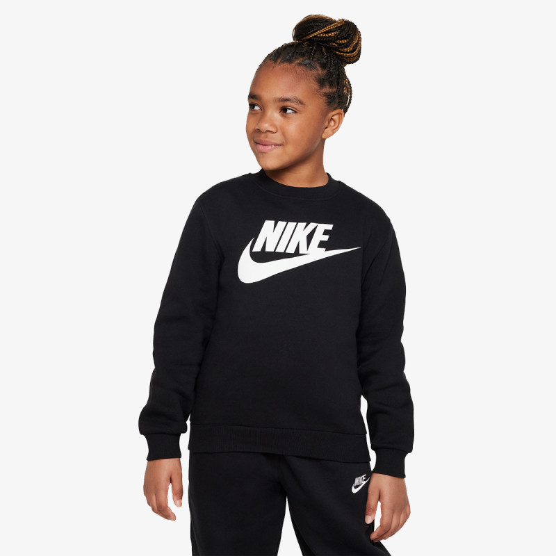 Nike Tricou maneca lunga K NSW CLUB FLC CREW LS HBR 