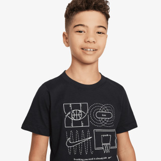 Nike Tricou Sportswear Culture of Basketball Big Kids' T-Shirt 'Black' 