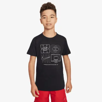 NIKE Tricou Sportswear Culture of Basketball Big Kids' T-Shirt 'Black' 