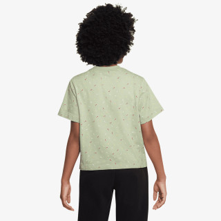 NIKE Tricou G Nk Nsw Boxy Swoosh Aop 