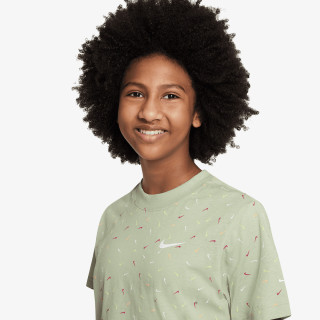 NIKE Tricou G Nk Nsw Boxy Swoosh Aop 