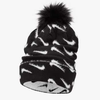 K NK PEAK BEANIE POM