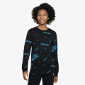NIKE Tricou maneca lunga K NSW LS TEE BRAND MARK AOP HO 