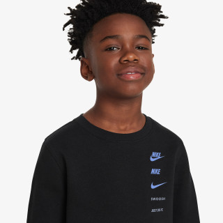 NIKE Tricou maneca lunga Sportswear Standard Issue Older Kids' (Boys') Crew-neck Fleece Sweatshirt 