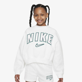 NIKE Tricou maneca lunga Sportswear Older Kids' (Girls') Fleece Crew-Neck Sweatshirt 