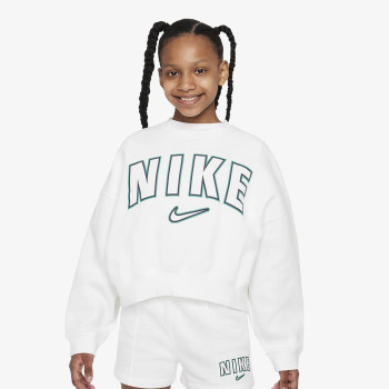 Nike Tricou maneca lunga Sportswear Older Kids' (Girls') Fleece Crew-Neck Sweatshirt 