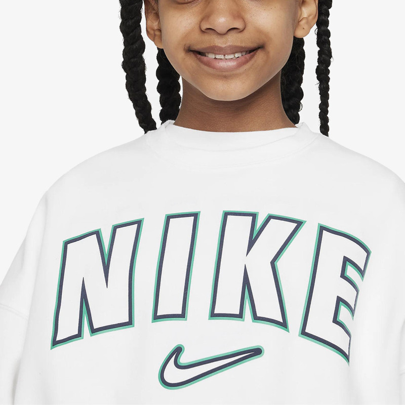 Nike Hanorac Sportswear Older Kids' (Girls') Fleece Crew-Neck Sweatshirt 