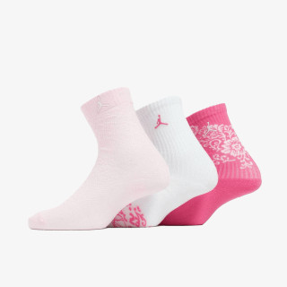 JORDAN Sosete JHG FLORAL LACE 3PK CREW 