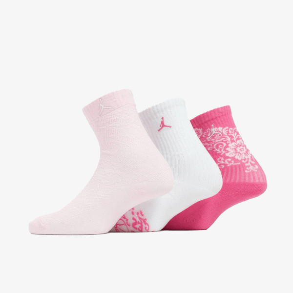 JORDAN Sosete JHG FLORAL LACE 3PK CREW 