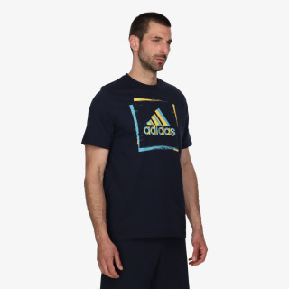 adidas Tricou TWO-TONE STENCIL SHORT SLEEVE GRAPHIC TEE<br /> 