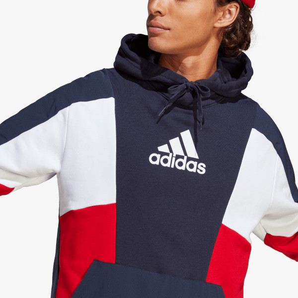 adidas Hanorac ESSENTIALS COLORBLOCK HOODED SWEATSHIRT 