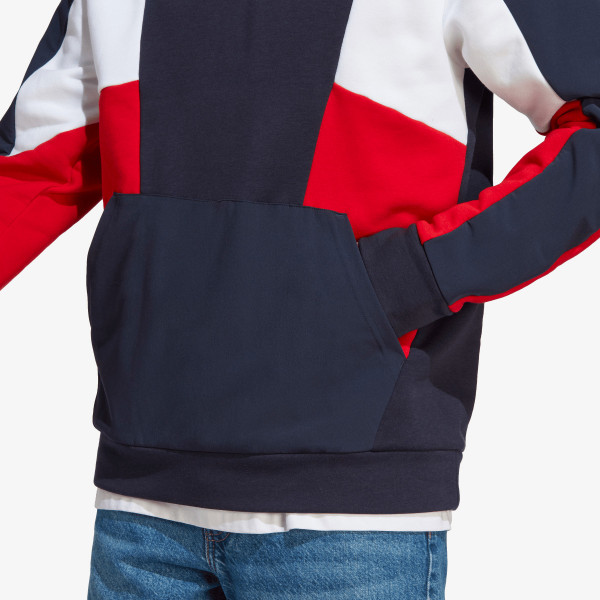 adidas Hanorac ESSENTIALS COLORBLOCK HOODED SWEATSHIRT 