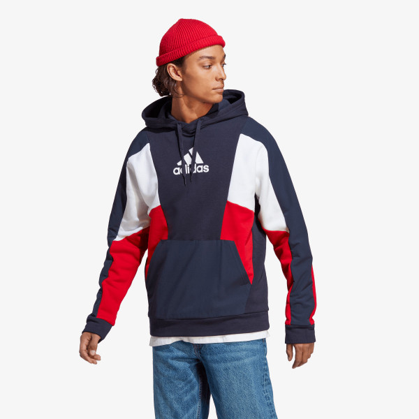 adidas Hanorac ESSENTIALS COLORBLOCK HOODED SWEATSHIRT 