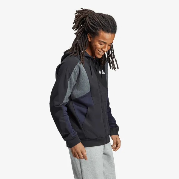 adidas Hanorac ESSENTIALS COLORBLOCK HOODED SWEATSHIRT 