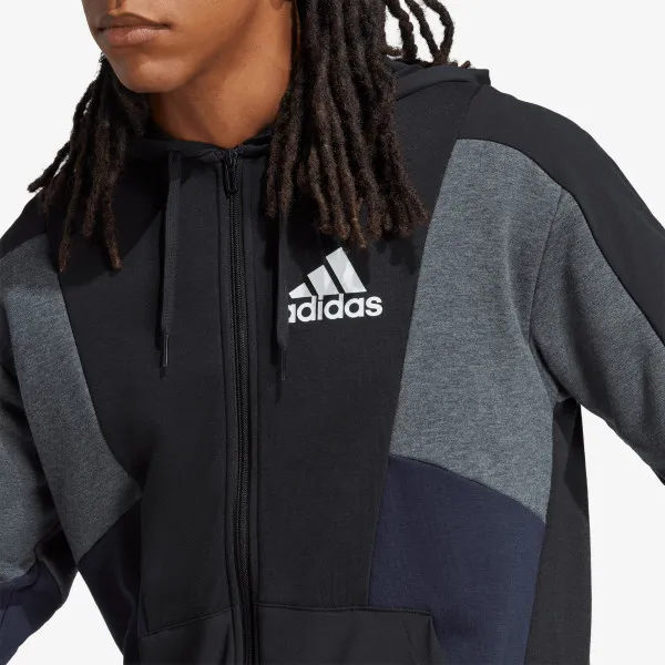 adidas Hanorac ESSENTIALS COLORBLOCK HOODED SWEATSHIRT 