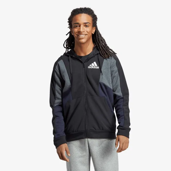 adidas Hanorac ESSENTIALS COLORBLOCK HOODED SWEATSHIRT 