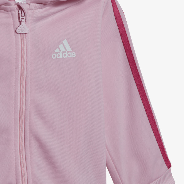 adidas Trening INFANT ESSENTIALS  SHINY HOODED TRACKSUIT 