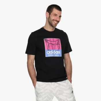 adidas Tricou CHAIN NET baschetBALL GRAPHIC TEE 