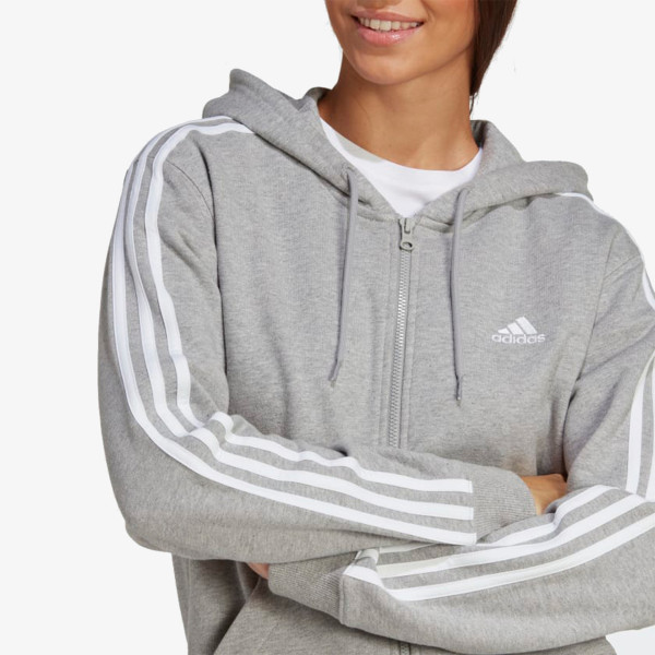 adidas Hanorac ESSENTIALS 3-STRIPES FRENCH TERRY REGULAR FULL-ZIP HOODIE 