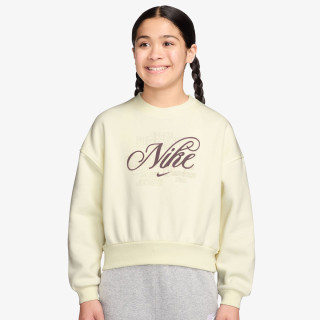 Nike Tricou maneca lunga G NSW CLUB FLC BXY CREW GFX 