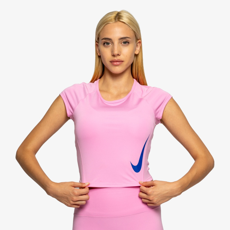 Nike Tricou W NK TEMPO SWOOSH RUN DF SS 