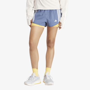 adidas Pantaloni scurti OWN THE RUN 3-STRIPES 2IN1 SHORT 