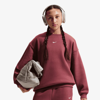 Nike Tricou maneca lunga G NSW STUDIO FLC OS CRW LBR 