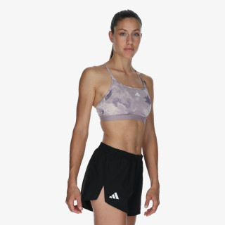 adidas Bustiera AEROREACT TRAINING ESSENTIALS LIGHT SUPPORT TIE-DYE FLOWER-PRINT 