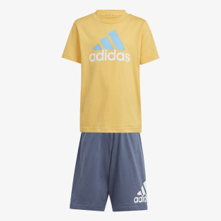 adidas Tricou si pantaloni scurti Little Kids Essentials Logo and Short Set 